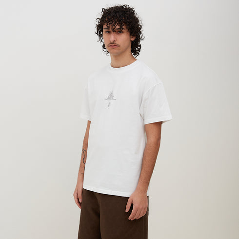 Merely Made Yantra Artwork T-Shirt Pure White Degli Uberti